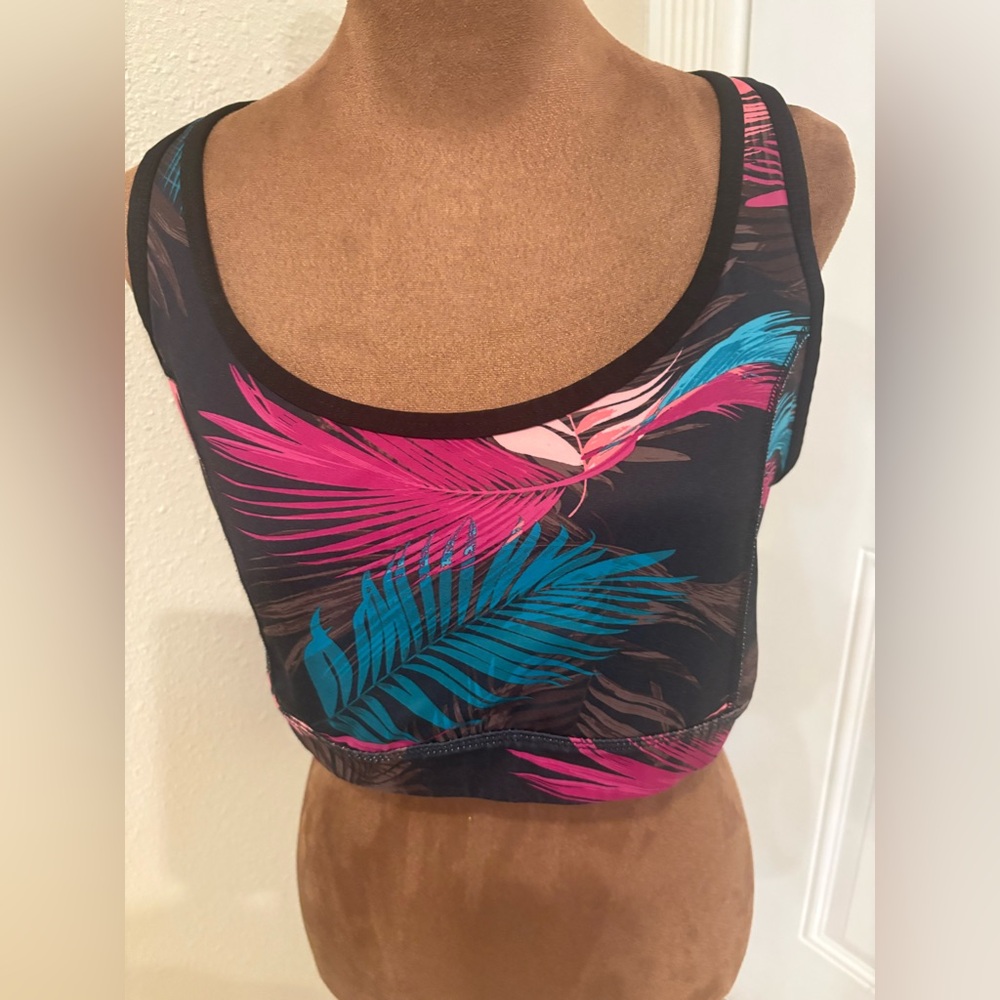 Colorful Strappy Back Sports Bra